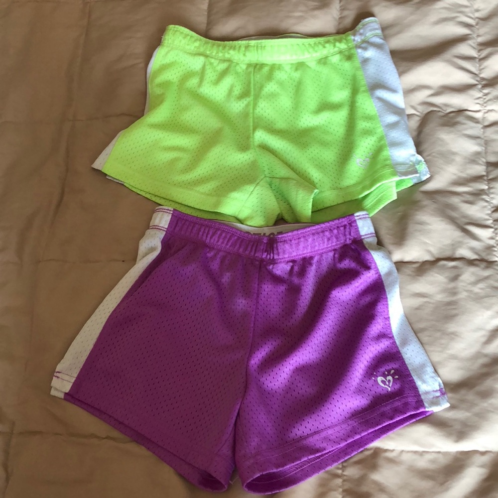 Justice mesh shorts size 7
